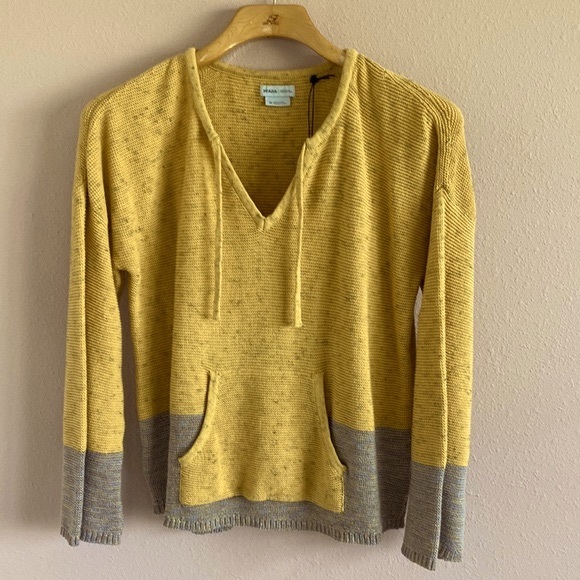 Prana Sweaters - prAna Crystal Beach sweater size M Yellow and purple